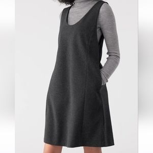 UNIQLO Brushed Jersey Dress Dark Grey NWT size L
